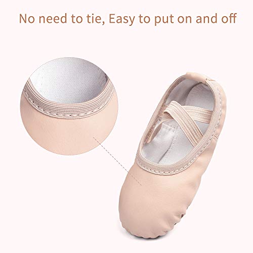 Ballet Shoes for Kids - Professional Dance Slippers, Close-Fit PU