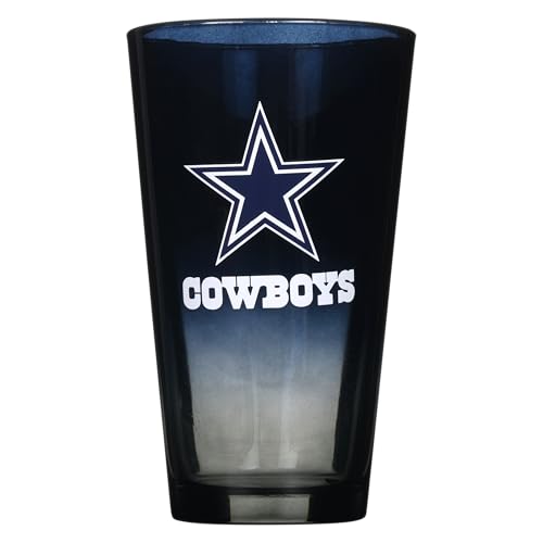 Dallas Cowboys Official Licensed Ombre Pint Glasses 2-Pack - 16oz Collectible Barware