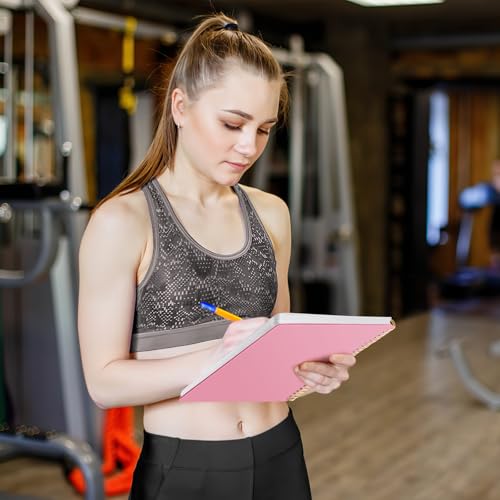 150-Day Fitness & Food Journal for Women - Pink Planner with Measuring Tape