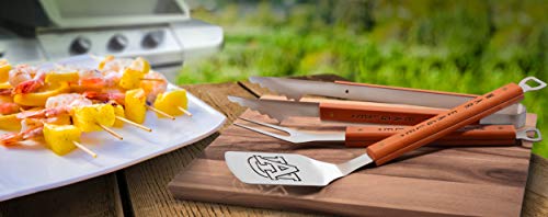 NCAA Classic Series 3-Piece BBQ Set with Bottle Opener