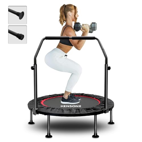 40"/48" Foldable Mini Rebounder Trampoline for Adults - Black