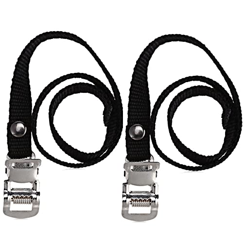 Adjustable Bike Pedal Straps - Universal Replacement for Exercise Bikes