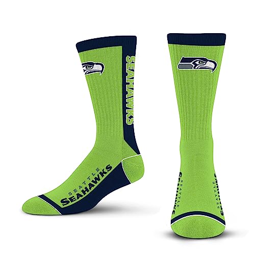 Seattle Seahawks MVP Crew Socks - Medium Team Color