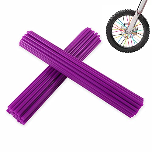 Spoke Skins Covers - 72 Pcs for 8-21 Inch Rims - Purple