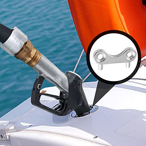 2-Pack 316 Stainless Steel Boat Deck Fill Plate Key for Fuel Water Caps