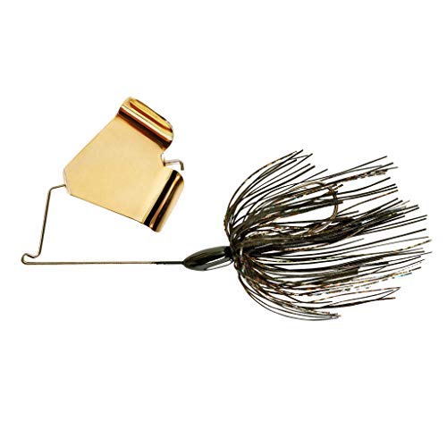 Buzzbait Fishing Lure - 1/2 oz Black Gold with Unique Keeled Head