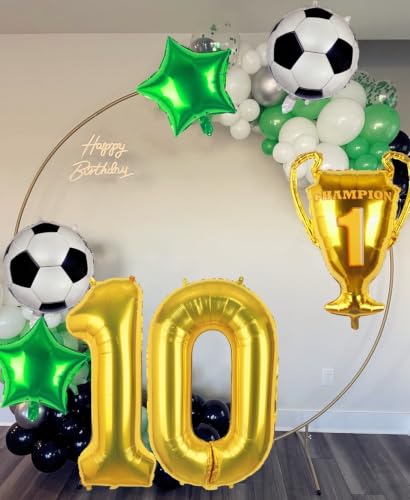 Soccer Balloons 10th Birthday Party Decorations Supplies for Boy