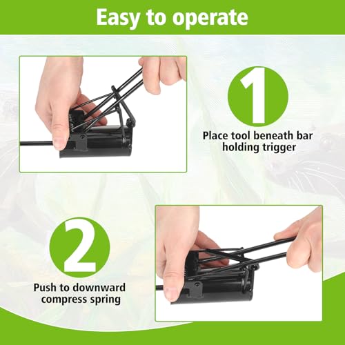Dog Proof Traps Tool - 7 Inch Lever Handle for Raccoon & Beaver Traps