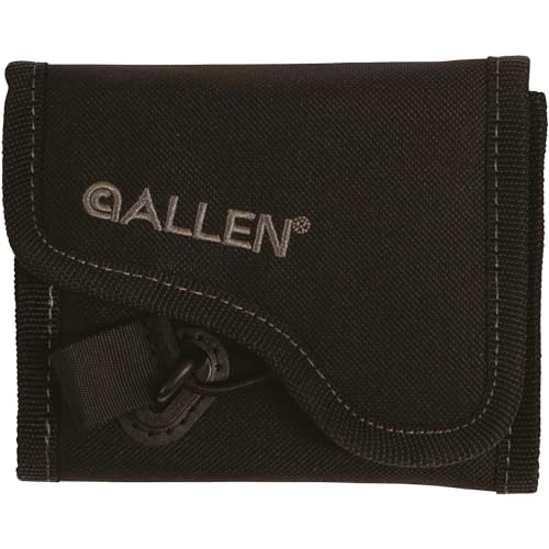Allen Company Rifle Ammo Pouch Black - Holds 14 Cartridges, Padded Belt Bag