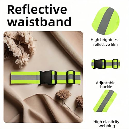 Adjustable Reflective Safety Belt - High-Visibility for Running & Cycling