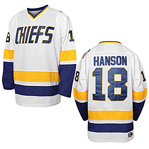 Hockey Jersey - 18 Hanson White - Charlestown Chiefs