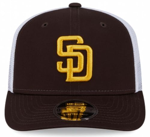 New Era San Diego Padres 9Forty Trucker Hat Brown – Adjustable Snapback