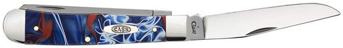 Case WR XX Pocket Knife Patriot Kirinite Trapper Item #11200 - (10254 SS) - Length Closed: 4 1/8 Inches