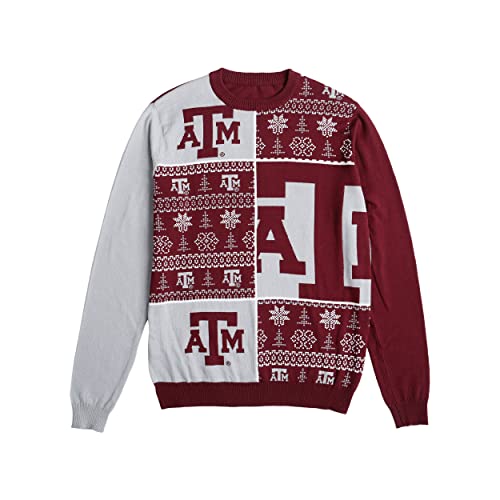 NCAA College Team Logo Ugly Sweater - Holiday Snowfall Design