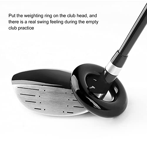 Golf Weighted Swing Rings - Black Golf Club Warm-Up Weight Rings