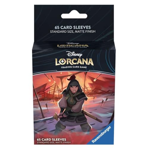 Disney Lorcana Card Sleeves - Mulan Artwork, 65 Pack