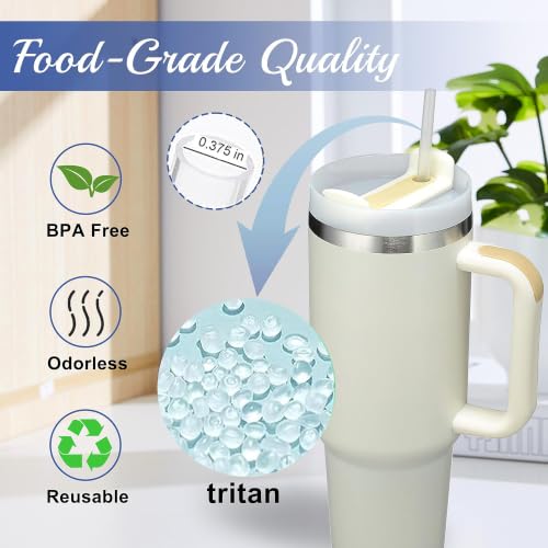 Replacement Straw Set for ThermoFlask Bottles - 6 Straws, Brushes & Cutter