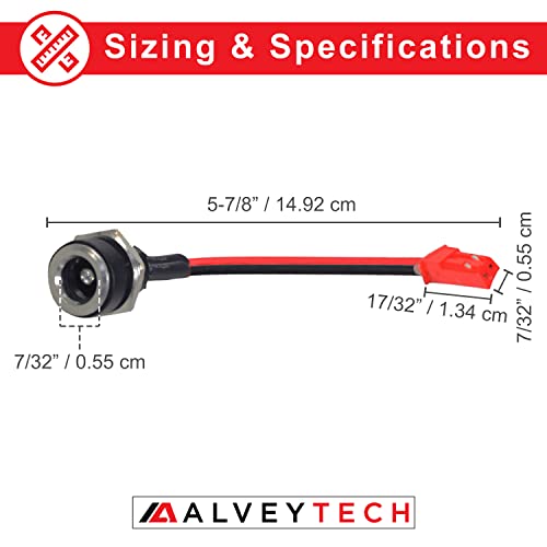 Replacement Coaxial Charger Port for GOTRAX Electric Scooters