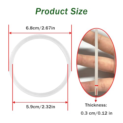 6 Silicone Water Bottle Gasket Replacement Seals for Owala FreeSip