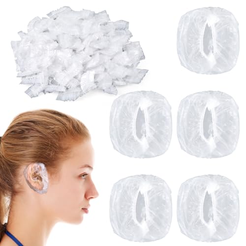 400 Pcs Waterproof Shower Ear Covers - Disposable Ear Protectors for Bathing