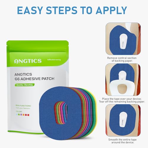 Waterproof Dexcom G6 Adhesive Patches - 30 Pack Multicolour