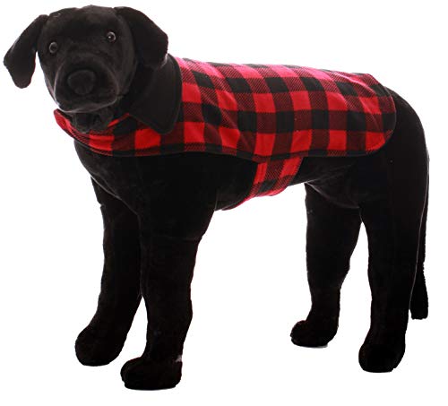 Buffalo Plaid Microfleece Family Pajamas Set with Socks - Medium Dog