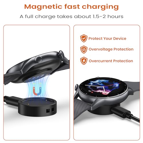Amazfit Bip 6 Charging Cable - Magnetic 3.3ft Fast Charger