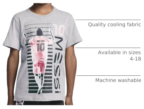 Youth Short Sleeve Graphic T-Shirt in Cotton Blend Fabric