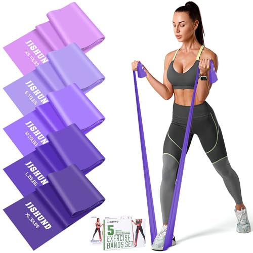 5 Pcs Resistance Bands, Professional Exercise Bands Elastic Stretch