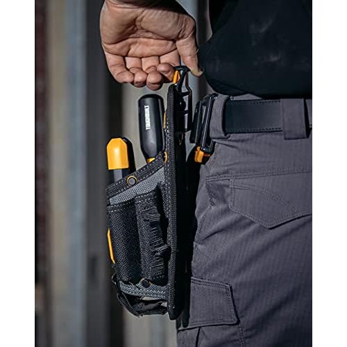 ToughBuilt - Technician 10 Pocket Pouch (Medium) - 14 Pockets & Loop, 3 Adjustable Holster, 6 Snug-fit Screwdrivers, Accessories, Secure Multi-Tool Holder - (TB-CT-36-M10)