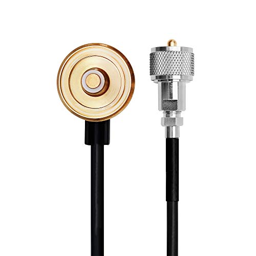 Midland MXTA24 6m Low-Profile NMO Antenna Cable with UHF Adapter