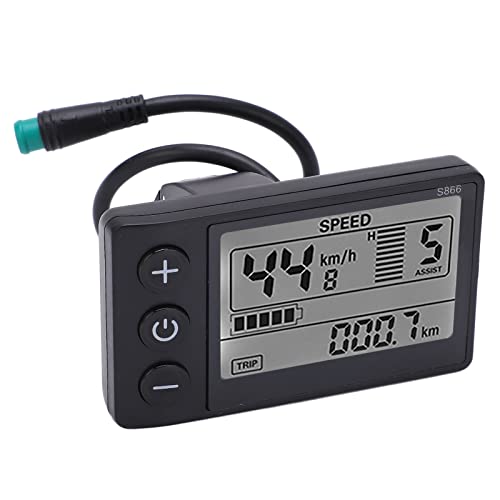 LCD Electric Scooter Speedometer Display - Waterproof, Backlit