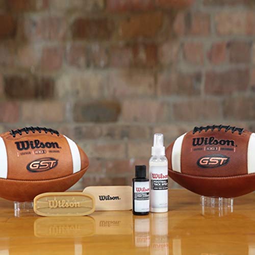 Football Prep Kit with Wax Bar and Brush for Leather Balls
