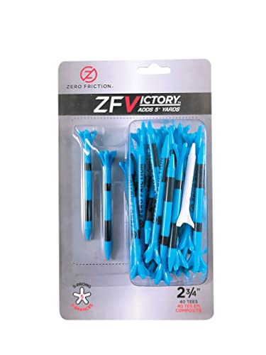 5-Prong Golf Tees - 2-3/4 Inch Blue Performance Design