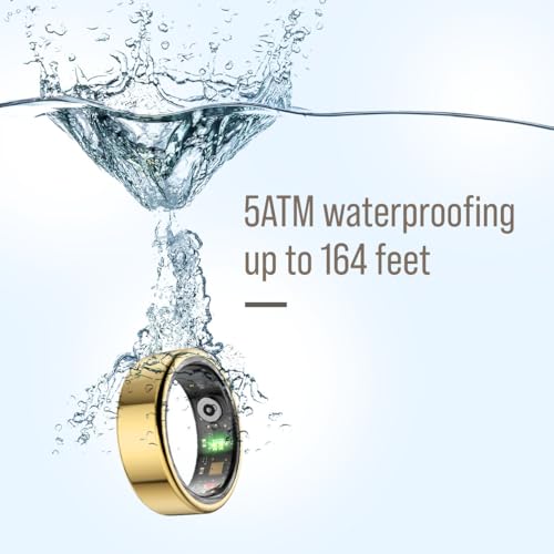 Herz P1 Smart Ring - Size 9, Silver - Tracks 20+ Health Metrics
