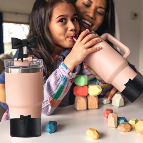 Silicone Straw Cover Topper and Bottle Boot for Tumbler - 10mm - 3Pcs