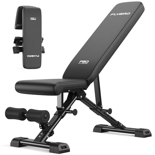 Adjustable Weight Bench - 800LBS Capacity, Foldable, FID