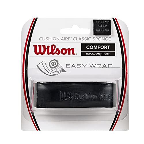 Tennis Racquet Replacement Grip - Comfortable Black Standard