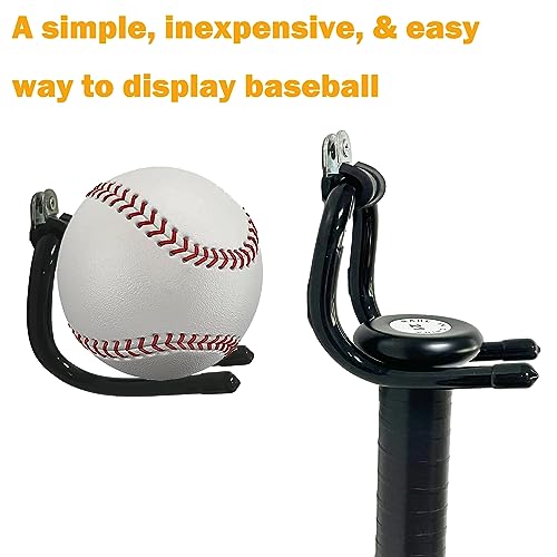 Baseball Bat Wall Rack - 2 Pack Vertical Display Stand