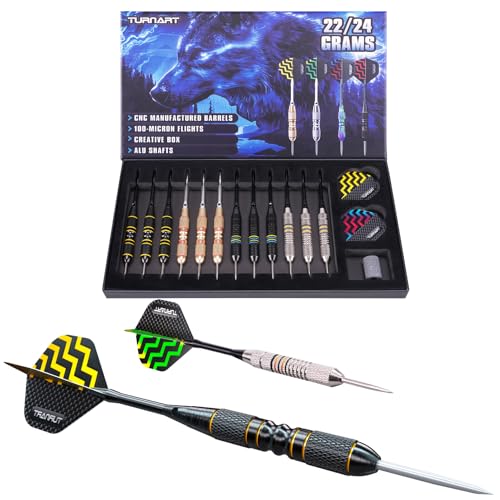 Professional Steel Tip Darts Set with 12 Darts & Stylish Case