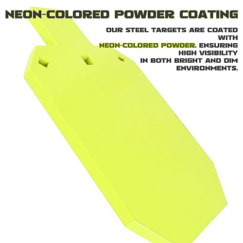 Highwild 7x12in Neon AR500 Steel Shooting Target - F- Torso Version