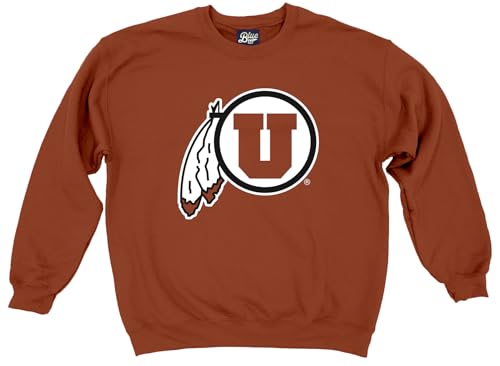 Blue 84 NCAA Utah Utes Team Color Crewneck Sweatshirt - Large