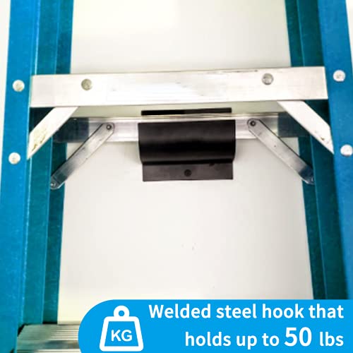 Ladder Hangers for Garage Wall,Garage Storage Hooks- Wall Mount Wheelbarrow Hanger, Patio Furniture, Chair & Ladder - Ladder Holder Wall Mount (4 Pack)