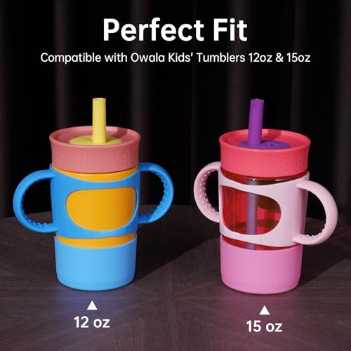 Silicone Handle & Boot for Owala Kids Tumbler 12oz 15oz - Blue