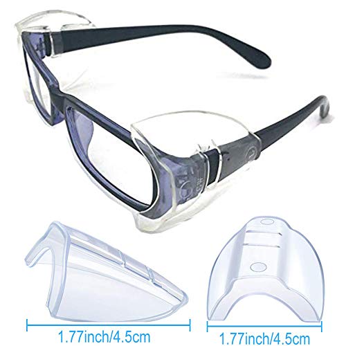 Safety Glasses Side Shields - 2 Pairs for Medium to Large Frames