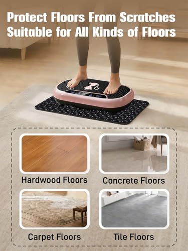 Double-Sided Non-Slip Exercise Mat for Vibration Plates