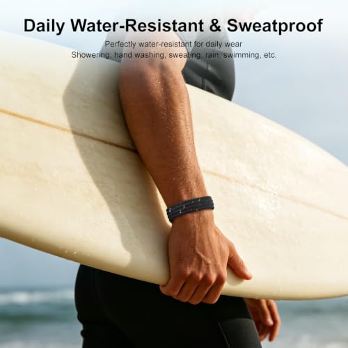 Silicone Sport Strap for Fitbit Air - Black, Sweatproof & Lightweight