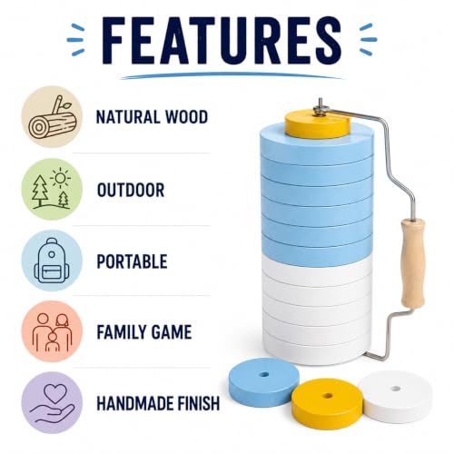 Tejo Beach Game Set – Complete 13-Disc Set with Carrying Handle