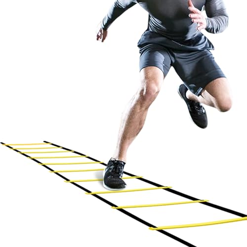 12 Rung Agility Ladder - 20ft Speed Training Equipment with Bag