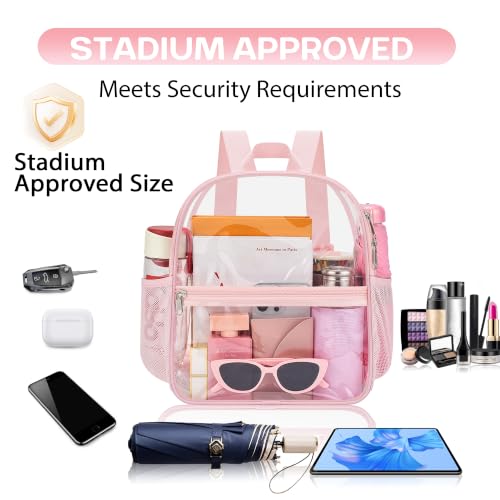Clear Stadium Backpack for Sports Events & Concerts, Waterproof PVC Bag